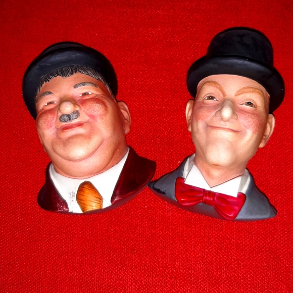 Vintage Other - Very Cool Vintage Laurel and Hardy wall plaques.